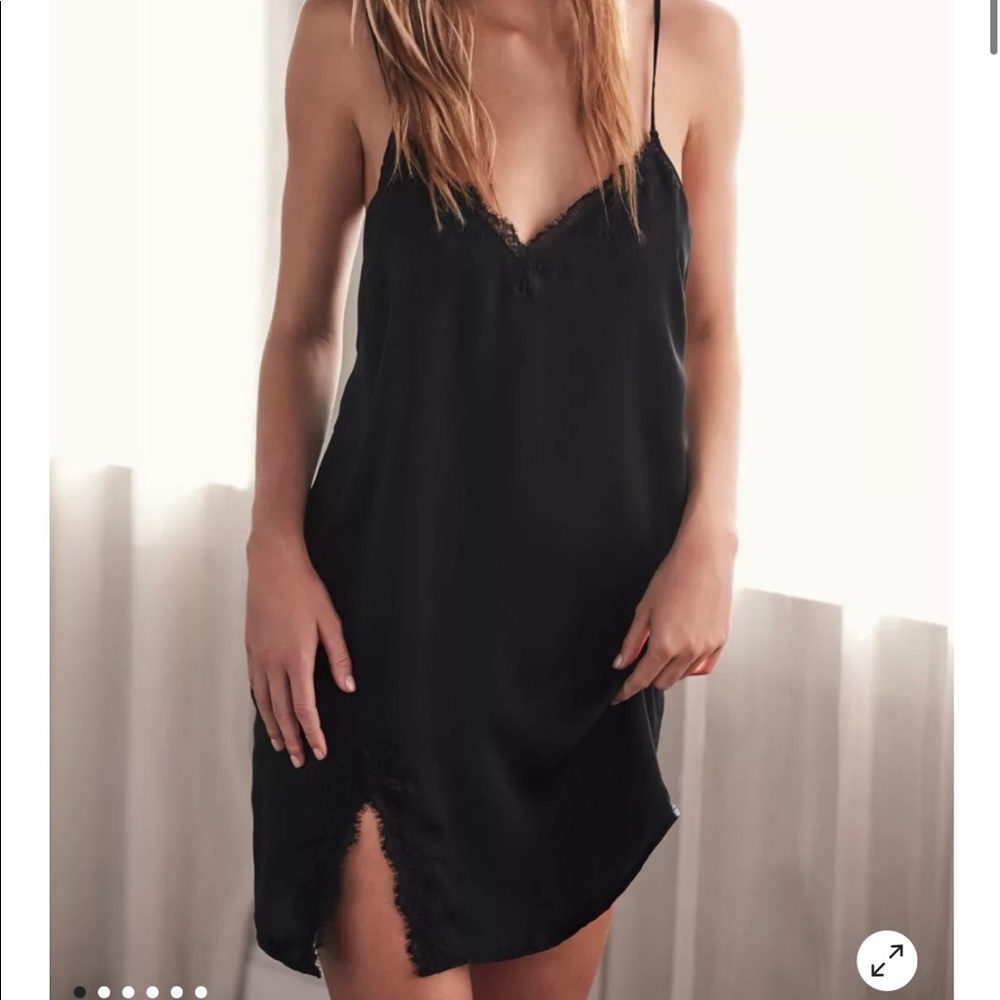 UO Black Slip Dress